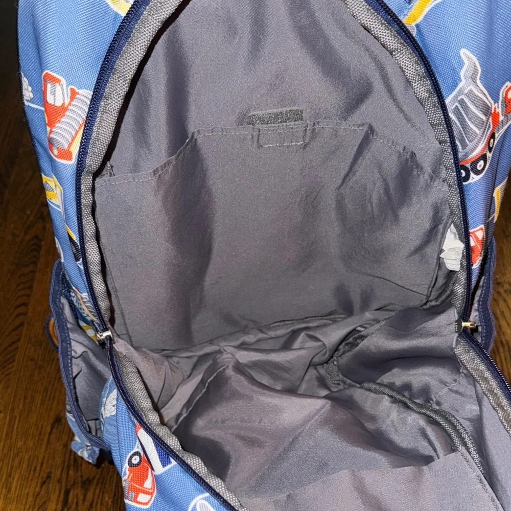 Pottery Barn Kids Construction Backpack size Small with “J” on front - Picture 5 of 8